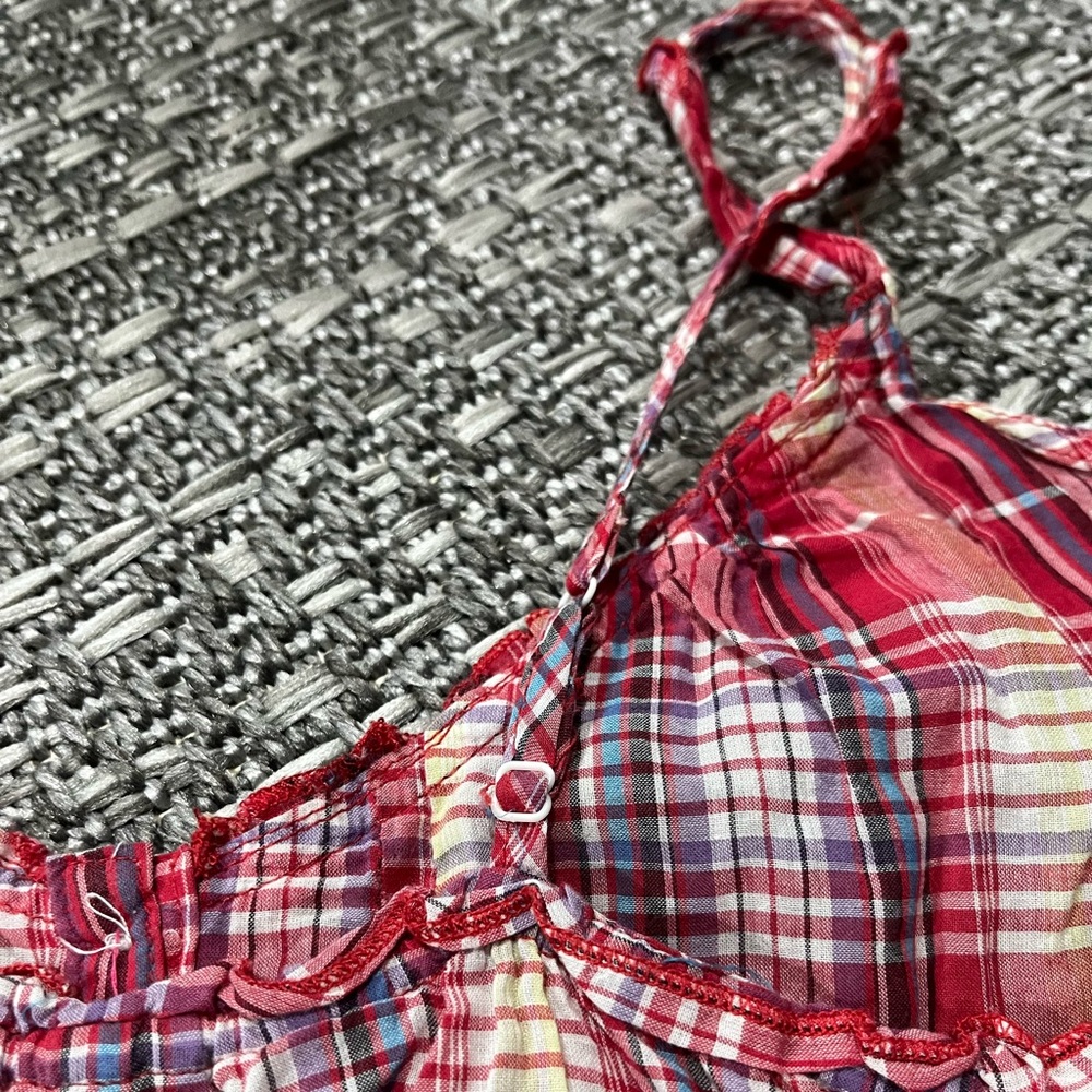 Ardene | Pink Plaid Lightweight Tank - Picture 7 of 13